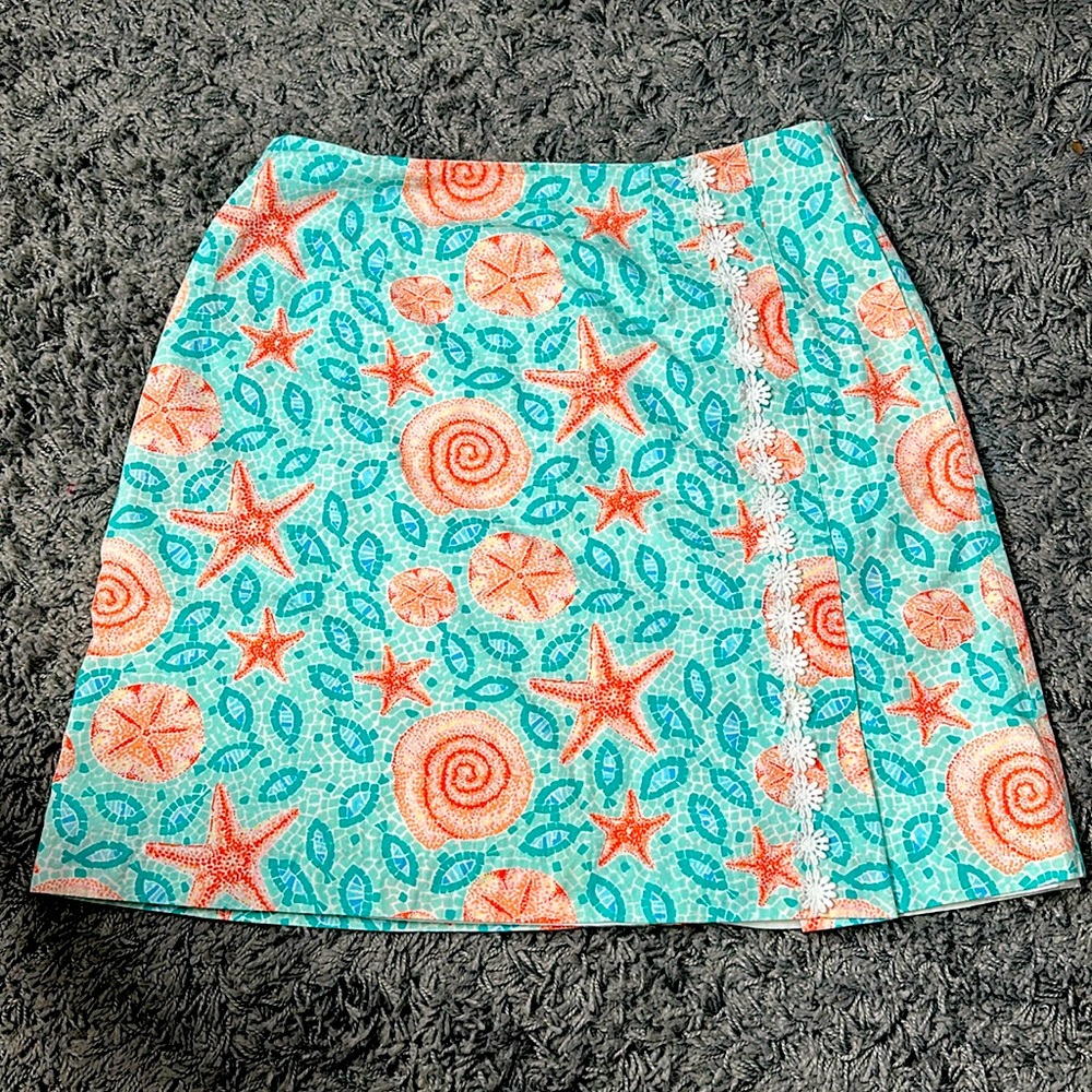 Lily Pullitzer size 6 Starfish Floral skirt